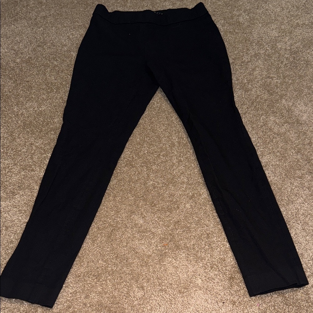 Theory Black Pull On Elastic Waist Women's Pants - size 6. P